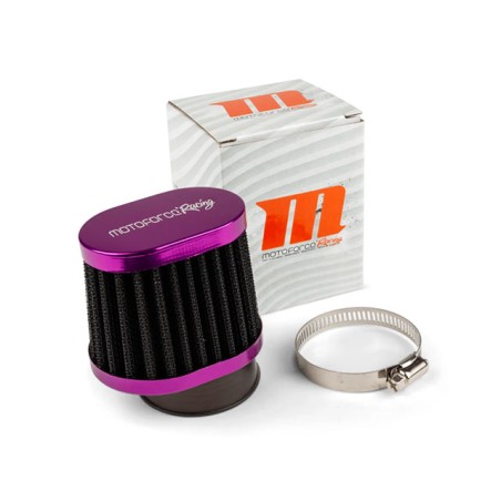 Filtro aria MOTOFORCE tipo BNC imbocco 49-50mm nero/viola